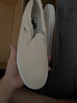 Vans Beige Suede Slip On 9.5