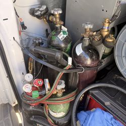 Oxyacetylene torch kit C02 and nitro tank