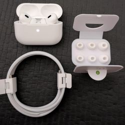 Genuine AirPods Pro (2nd Generation) Wireless Ear Buds with USB-C Charging, Up to 2X More Active Noise Cancelling Bluetooth Headphones, Transparency 