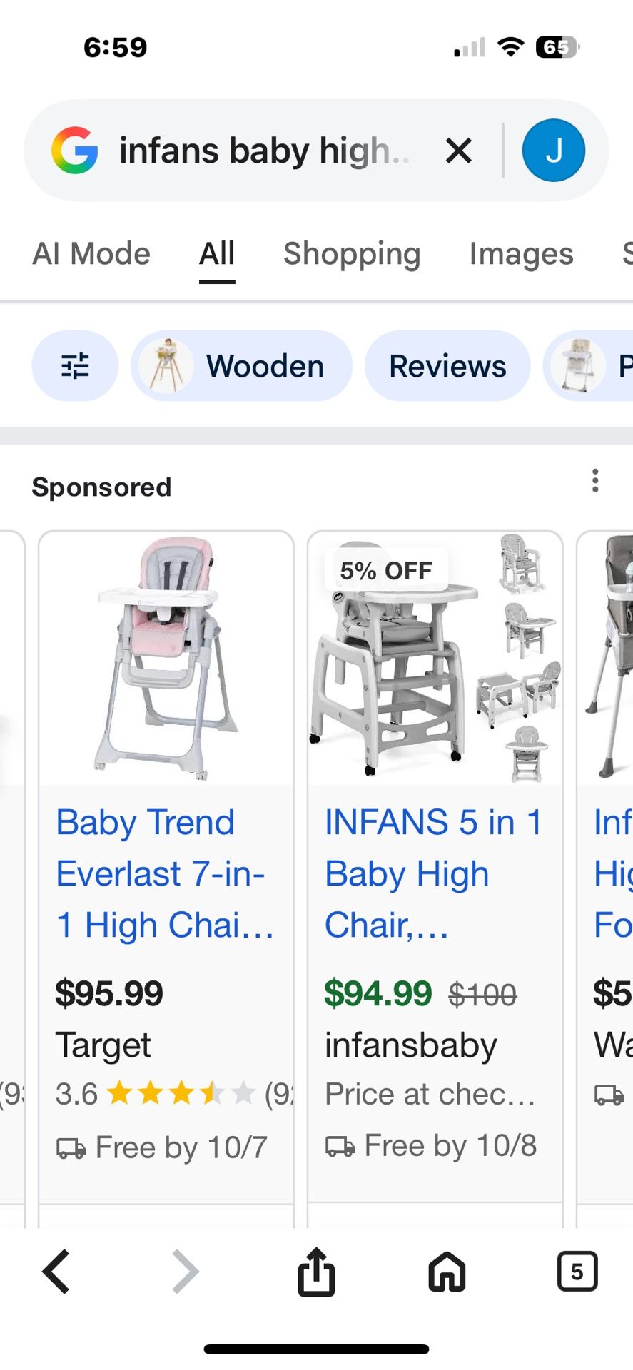 Baby High Chair And Rocking Chairs