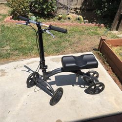 Knee Scooter With Crutches 