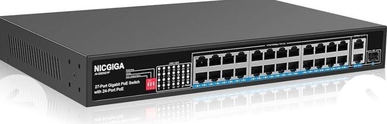 NICGIGA 24 Port Gigabit PoE Switch with 24 Port