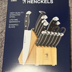 Henckels Statement 15 Piece Knife Block Set Razor Sharp German Design New
