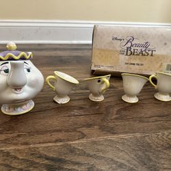 Vintage Beauty And The Beast Tea Set