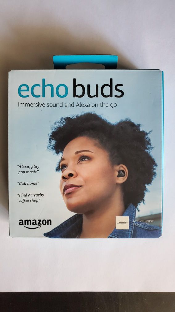 Amazon Echo Buds True wireless earbuds, black, brand new