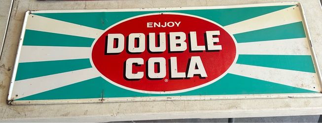 Double cola soda sign