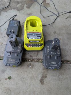 Ryobi batteries/charger