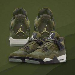 Jordan 4 Green Olive Sz 13 