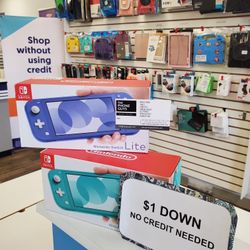 New Nintendo Switch LITE Handheld Gaming Console - 90 DAY WARRANTY - $1 DOWN - NO CREDIT NEEDED 