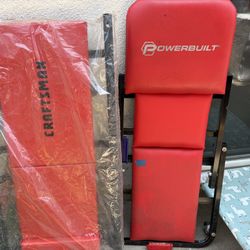 Craftsman (1) & PowerBuilt (1) Roller Back Stools 