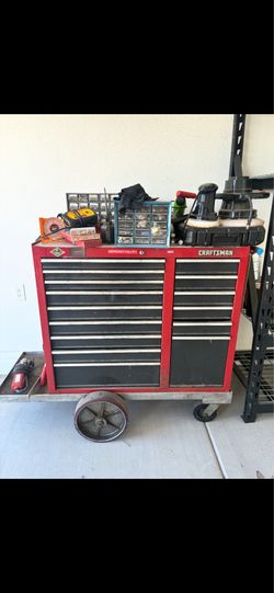 Crafts man tool bench & tools