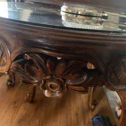 🌟🌟🌟🌟🌟🌟ANTIQUE COFFEE TABLE REAL Cherry WOOD ⭐️⭐️⭐️⭐️⭐️⭐️⭐️