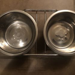 Dog Bowl Set, For M/L Dog 