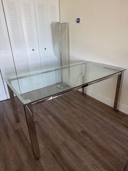 Dining glass table