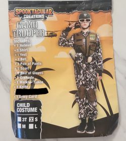Army Camo Trooper Child Costume