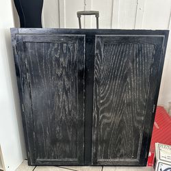 Black Wood Cabinet