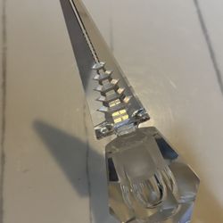 Vintage 1980s Crystal Perfume Bottle Stopper Finial – Excellent Condition