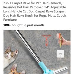 Carpet Rake For Pet Hair Removal 