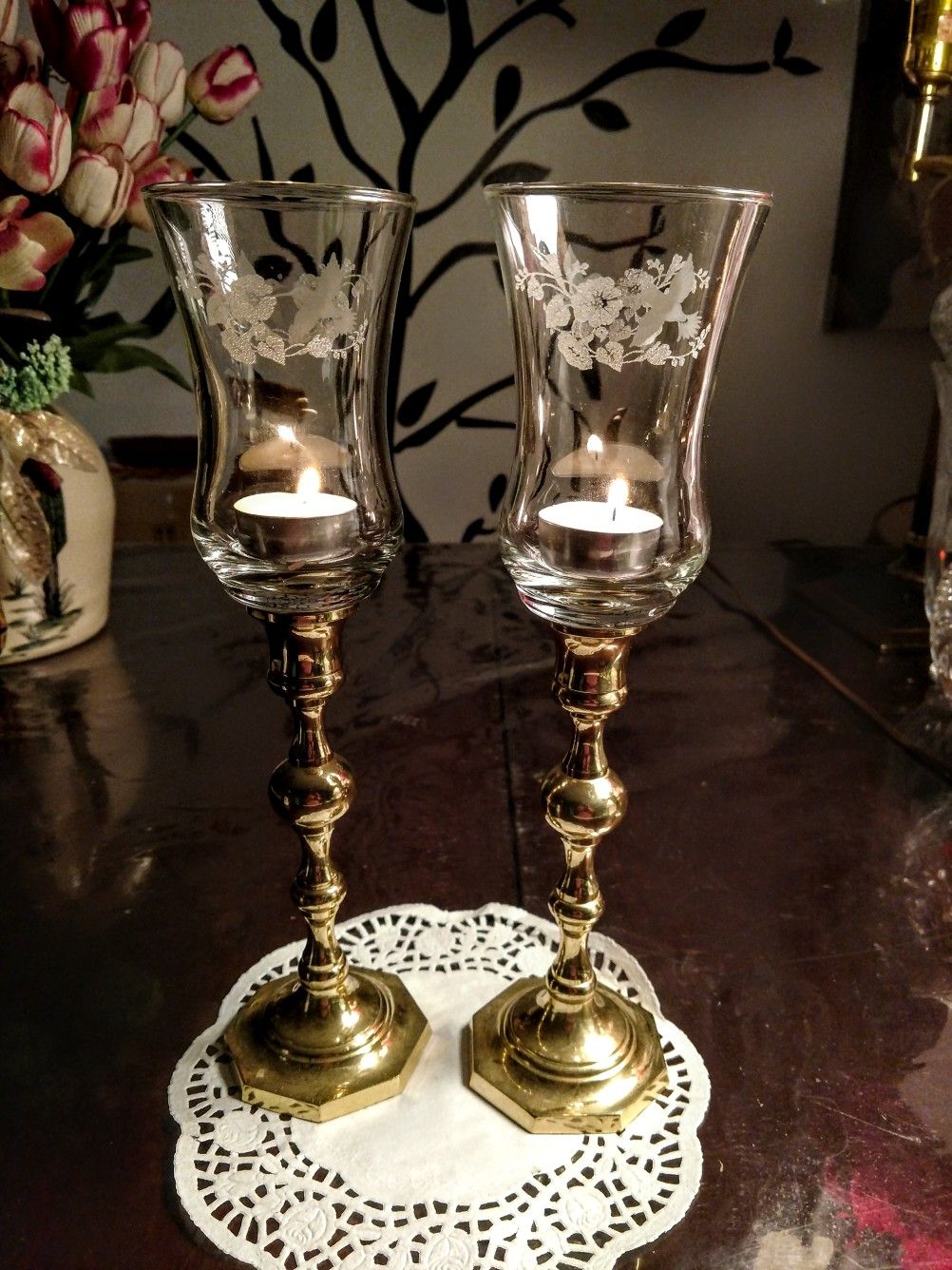 Brass Candlestick Holders