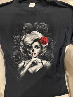Marilyn Monroe Skull Tshirt 