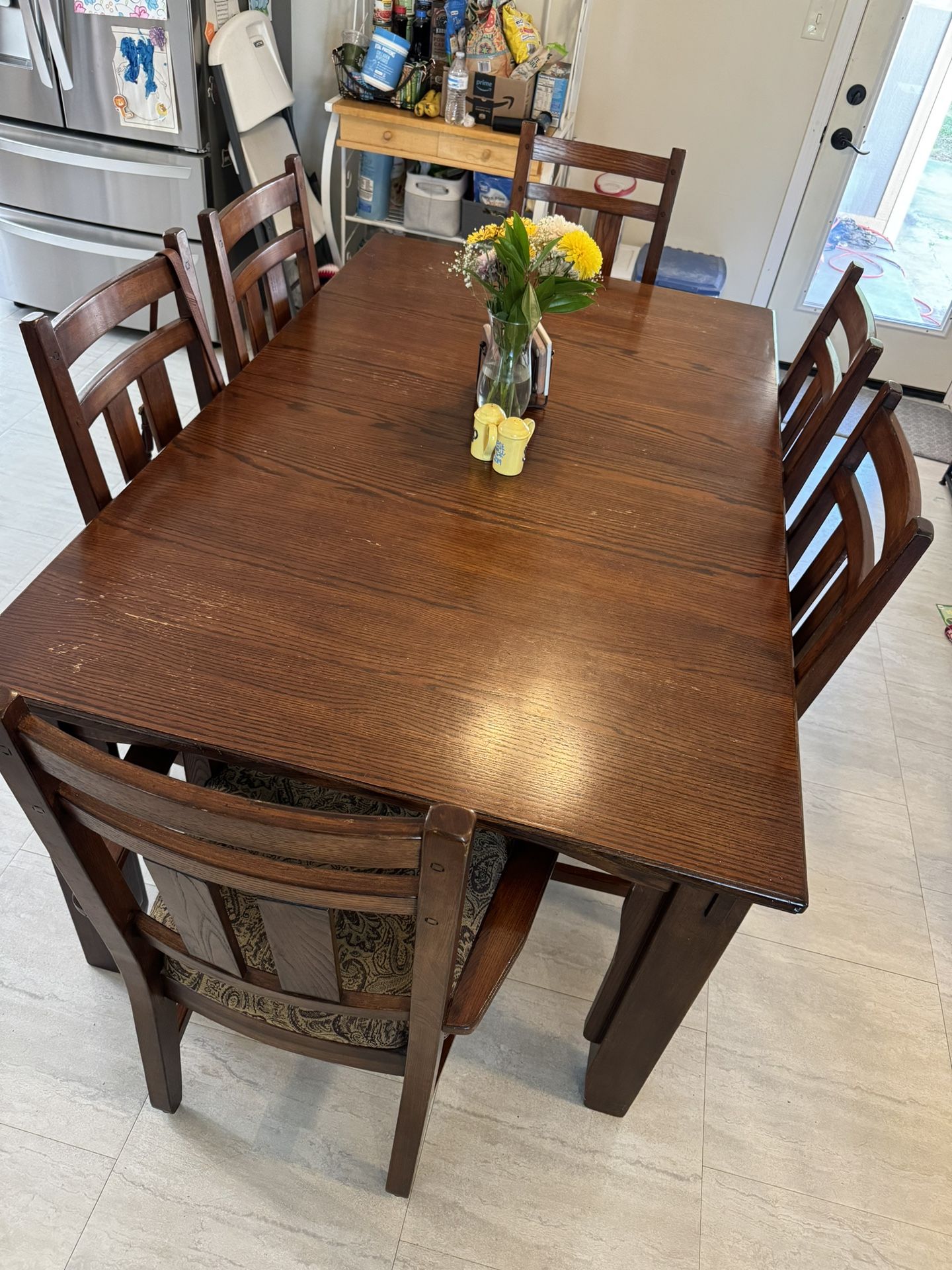 Large Solid Wood Extendable Table