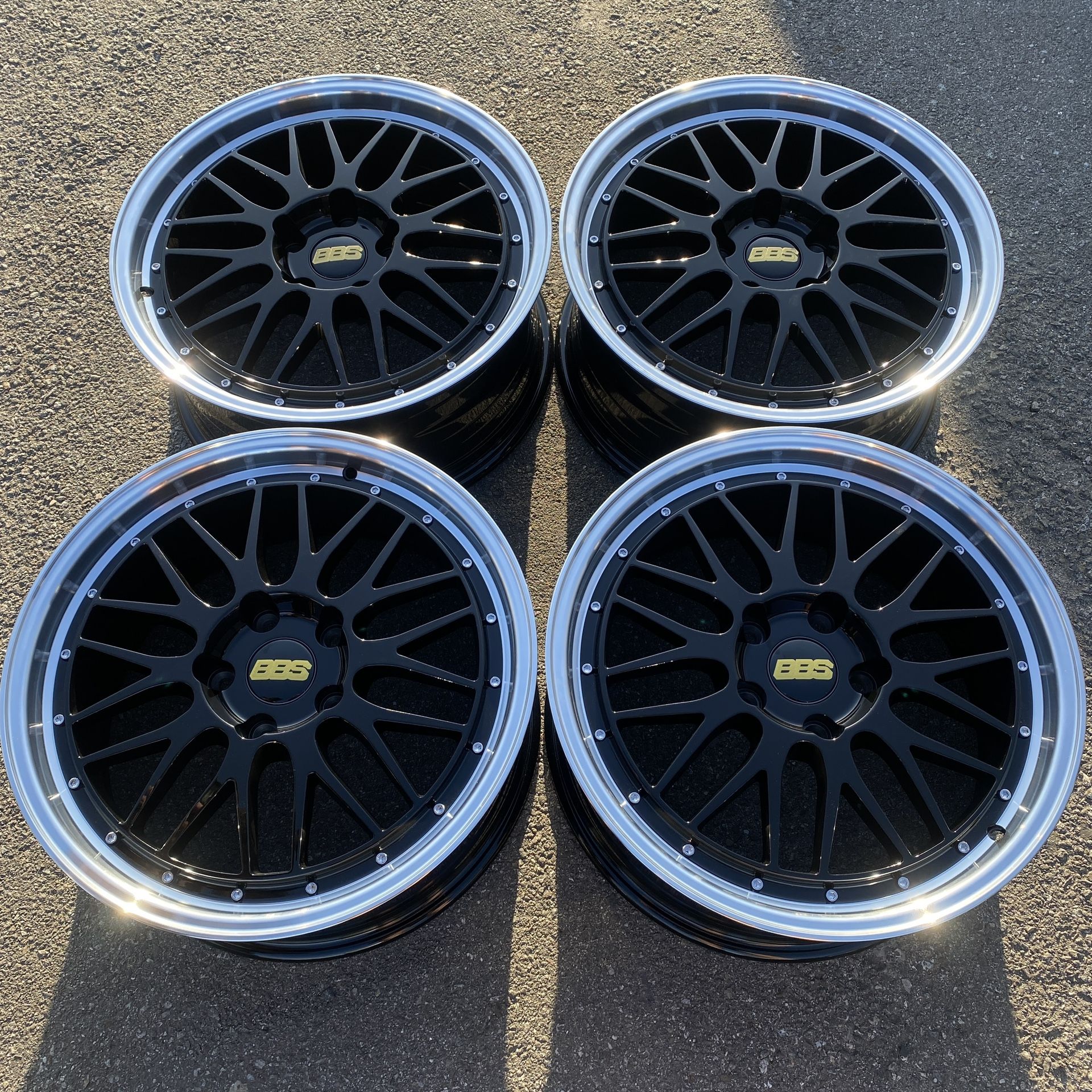 BBS LM Rims  Style Black Wheels 18in 8.J +35 (5X120) 