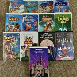 Disney VHS 13 Pack - Black Diamond Collection - 1986 to 1999