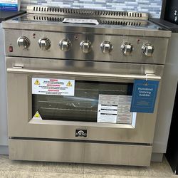 New 36” FORNO Professional Range In Stainless Steel- Financing Available With $10 Down