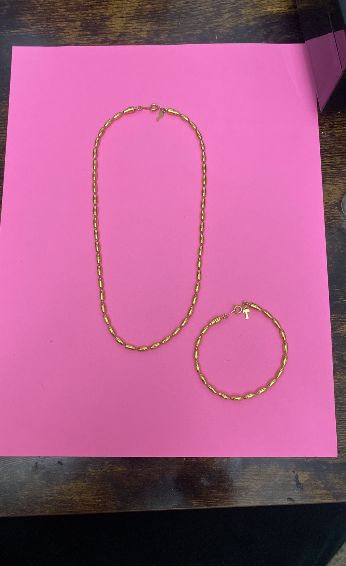 Vintage Set Necklace And Bracelet