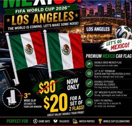 Mexico Car Flags-Free local delivery