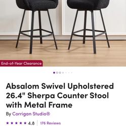 1 Swivel Kitchen  Island Chair