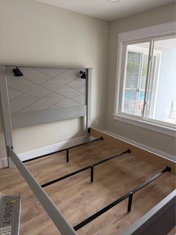 BRAND NEW Queen Bed Frame w/ Built-In Lights – Heavy Discount ($365)