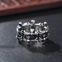 Chrome Hearts Cross Ring Silver Jewelry
