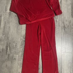 WOMENS RED JOCKEY LOUNGE SET SIZE MEDIUM 