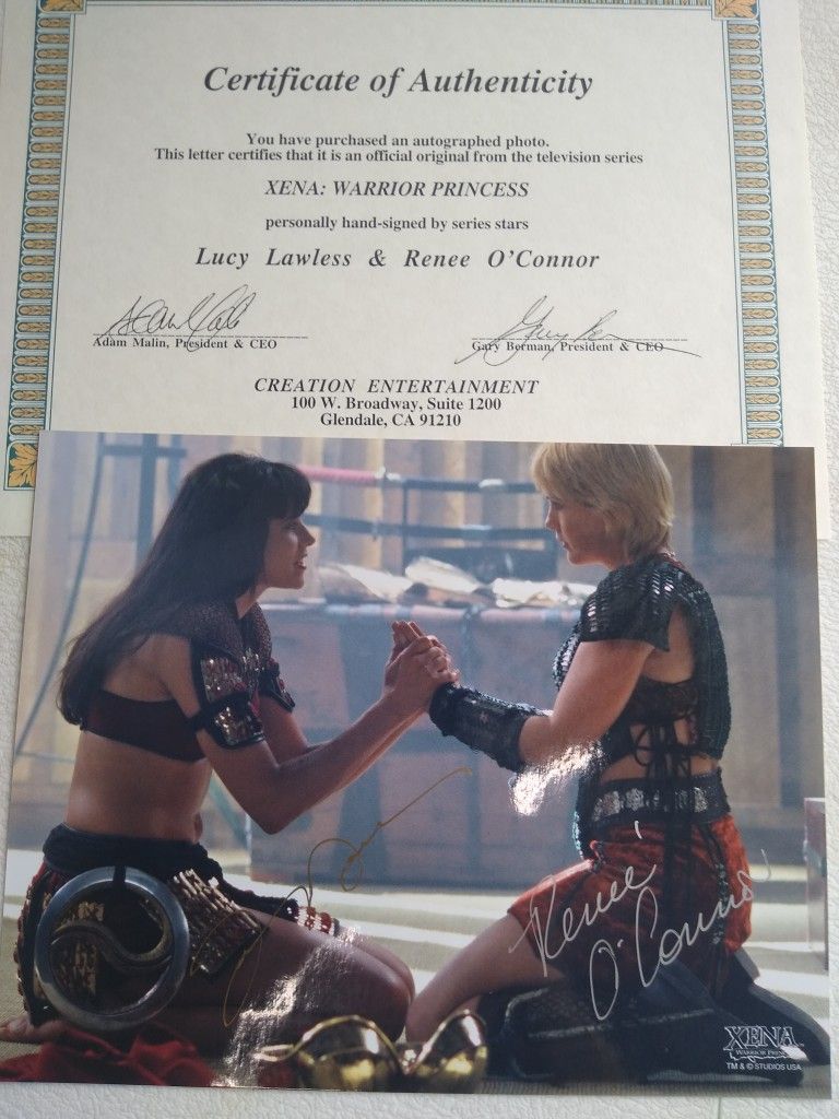Xena TV Show Autographed Photos