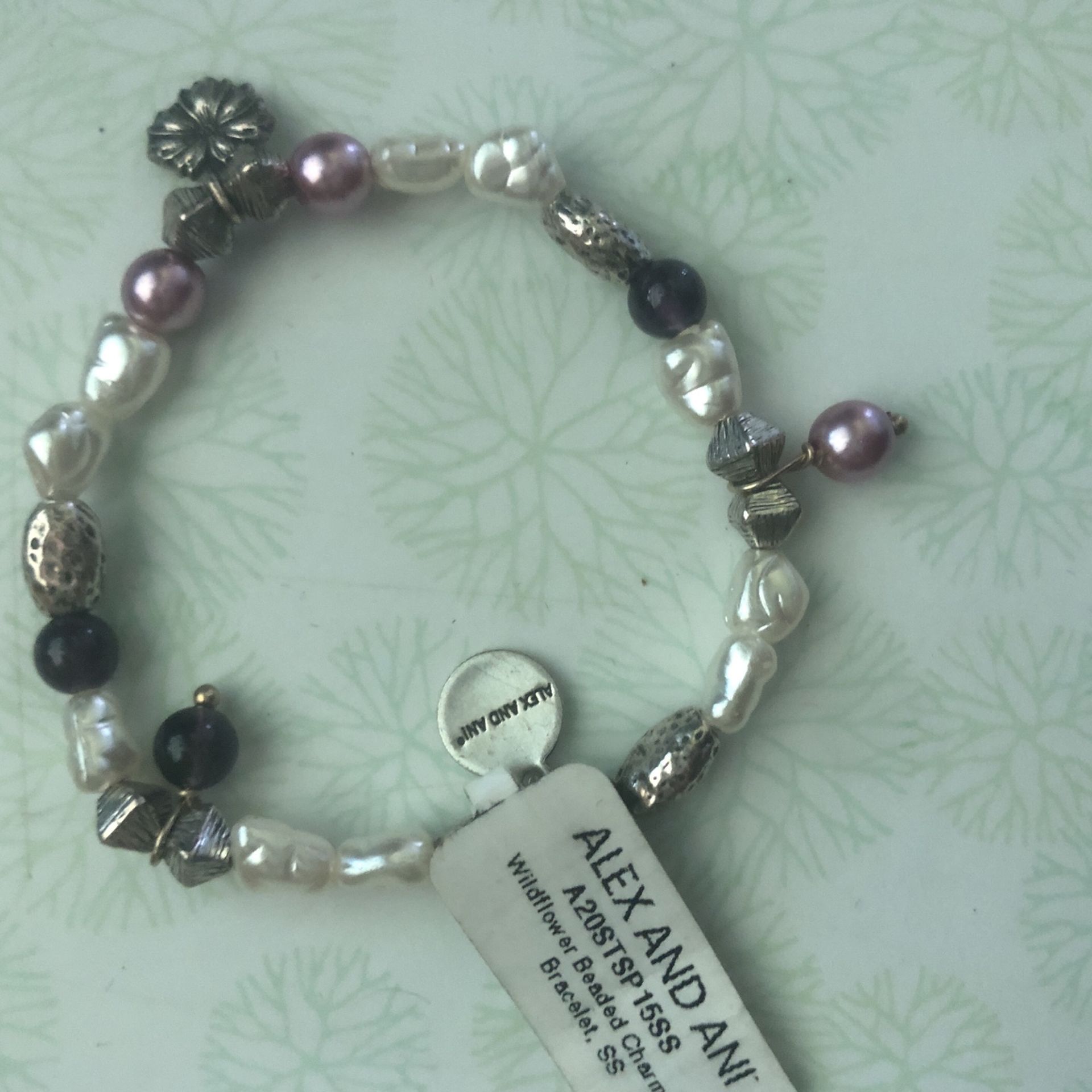 Wildflower Beaded Charm Bracelet Nwt
