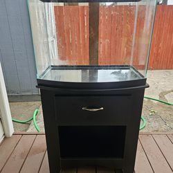 28 Gallon Bowl Front Aquarium With Stand