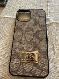 Brown Coach iPhone 12 Pro Max Phone Cover