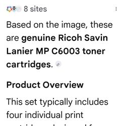 Ricoh Savin Laneir MP C6003 Ink Cartridges 