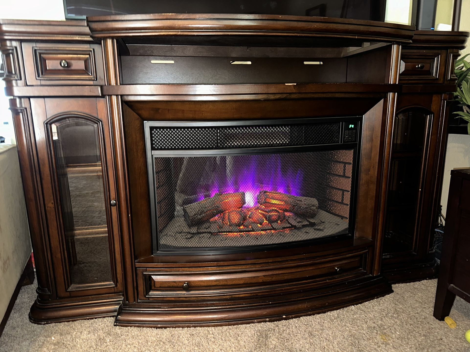 Electric Fireplace/TV Stand Costco