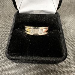 14k Diamond Ring White Gold