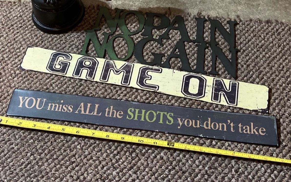 Inspirational Metal Sports Signage