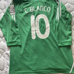 Mexico Jersey Retro 2010 Qualifiers Blanco S/m