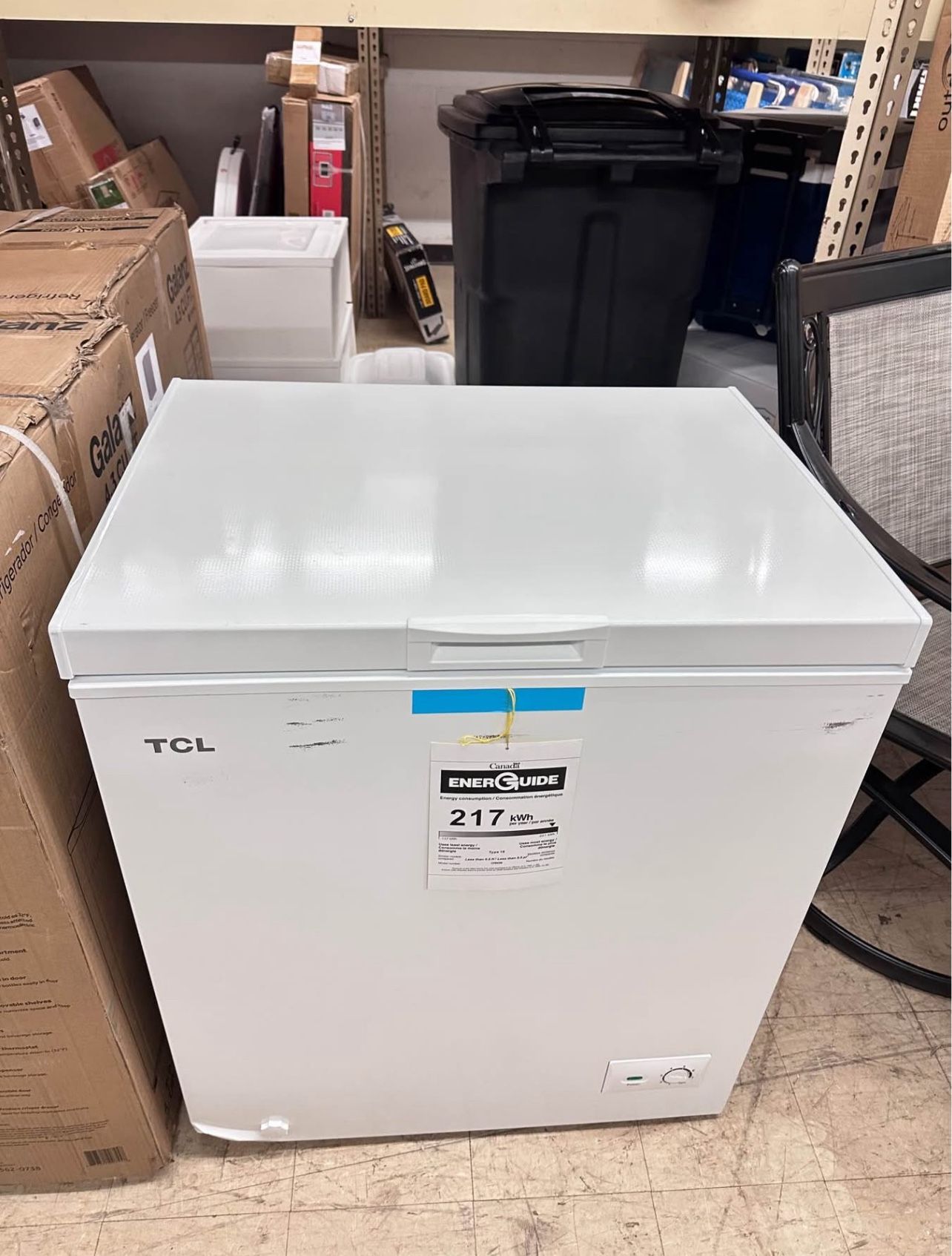 5.0 Cu. Ft. Chest Freezer, White, New