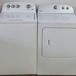 Whirlpool Set Washer WTW4855HW3 and Dryer YWED4800BQ1