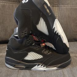 Nike Air Jordan Retro 5 Black Metallic 2016 Sz12