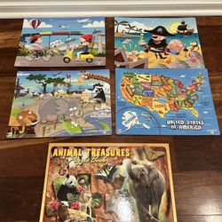 Large jigsaw puzzle and book for kids