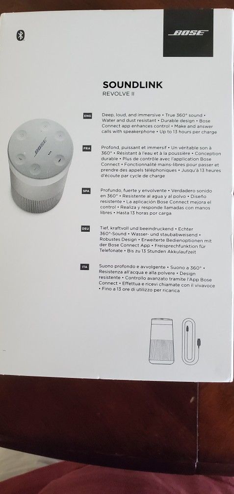 Bose Soundlink Revilve II Bluetooth Speaker