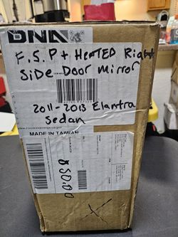 DNA Motoring OEM-MR-HY1321179 Factory Style Powered+Heated Right Side Door Rear View Mirror Compatible with 2011-2013 Elantra Sedan