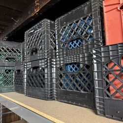 Milk Crates Stackable Plastic
